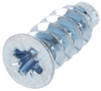 Art. Euroschrauben Senkkopf, Kreuzschlitz-Z, Kopf-ø 7,7 mm, Grobgewinde