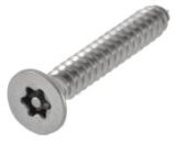 Art. Blechschrauben mit Innensechsrund (TX), Sicherheits-PIN, Senkkopf ähnlich DIN 7991, ISO 10642