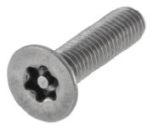 Art. Metrische Schrauben mit Innensechsrund (TX), Sicherheits-PIN, Senkkopf ähnlich DIN 7991, ISO 10642