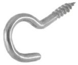 Wäscheleinenhaken mit Holzgewinde