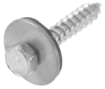 Art. Fassadenbauschrauben mit Holzgewinde, mit EPDM-Dichtscheibe 22 mm, montiert 