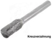 Hartmetallfräser B, Zylinder mit Stirnverzahnung, BS=Schnellverzahnung, BK=Kreuzverzahnung